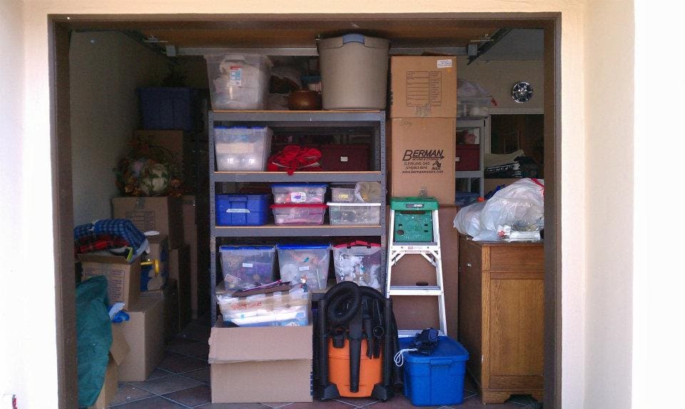 Garage organizing 