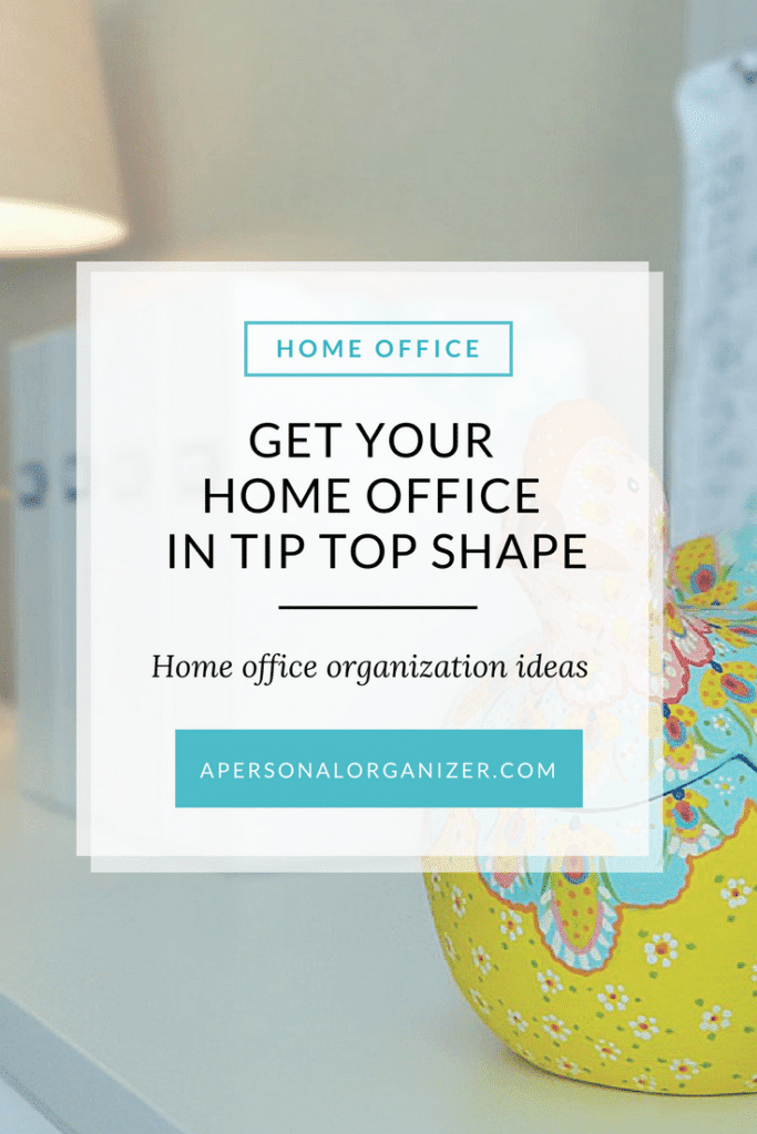 Get your home office in tip tip shape with these office organization tips.