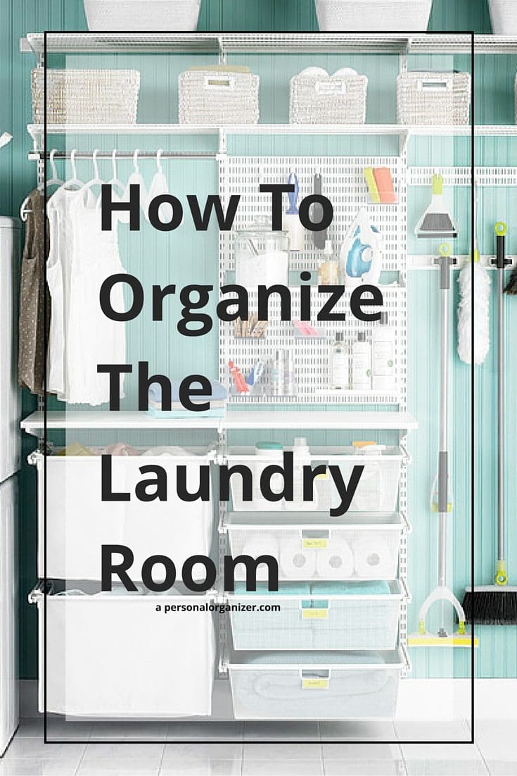 how to organize the laundry room