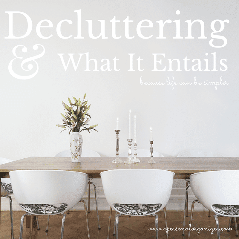 Decluttering What It Entails