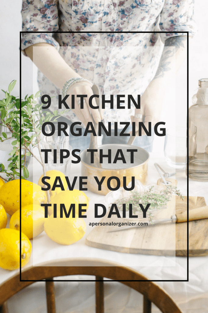 kitchen organizing tips