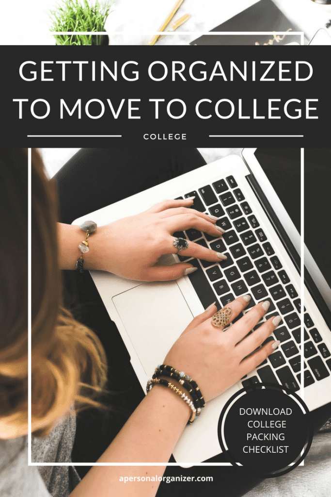 Getting Organized to Move to College