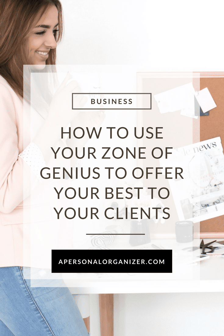 working in your zone of genius