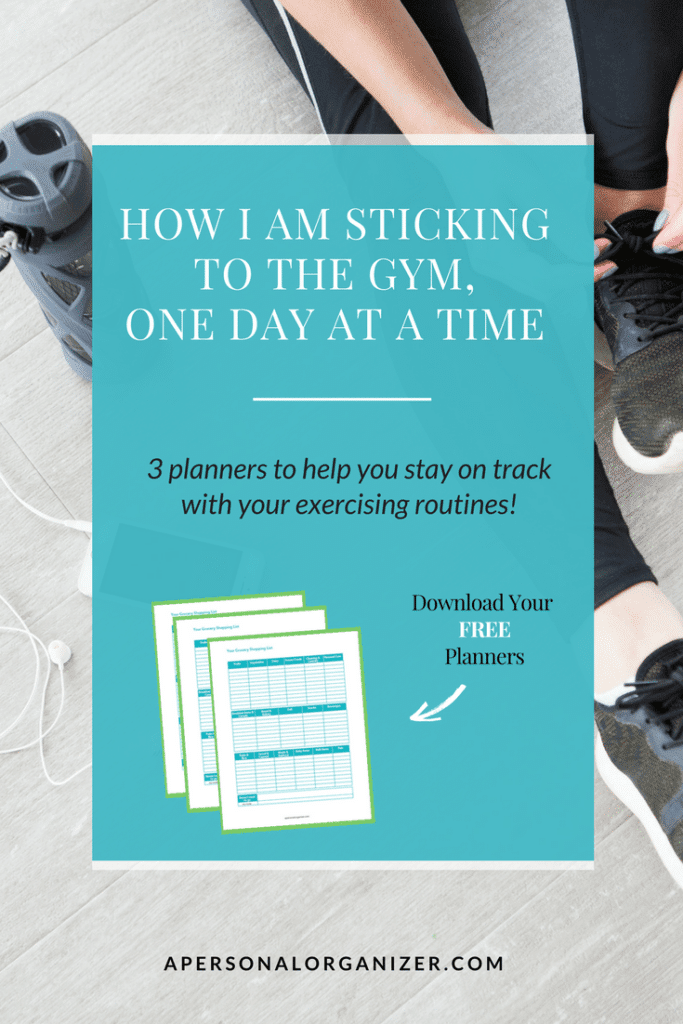 blog graphic offering 3 free exercising planners