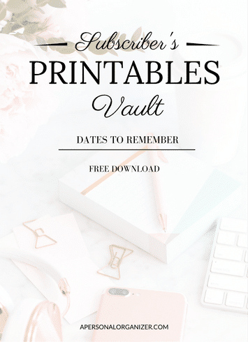 The Vault - Dates to remember - A Personal Organizer