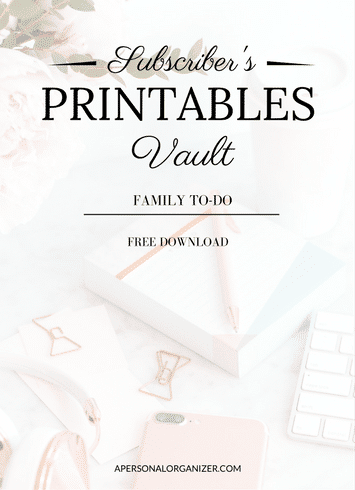 Home printables - Free printable library - Printables to help you stay on track with your home, life and family.