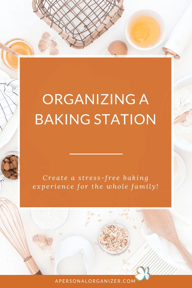 organizing a baking station