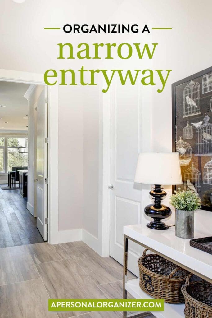 Organizing a Narrow Entryway