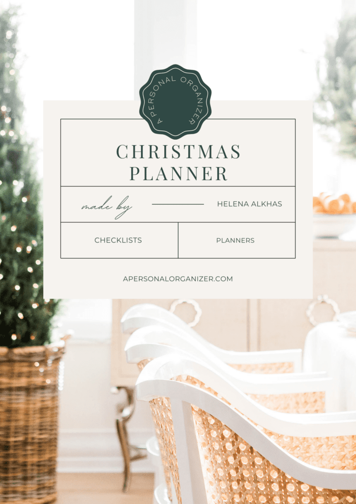 The Christmas Planner by A Personal Organizer