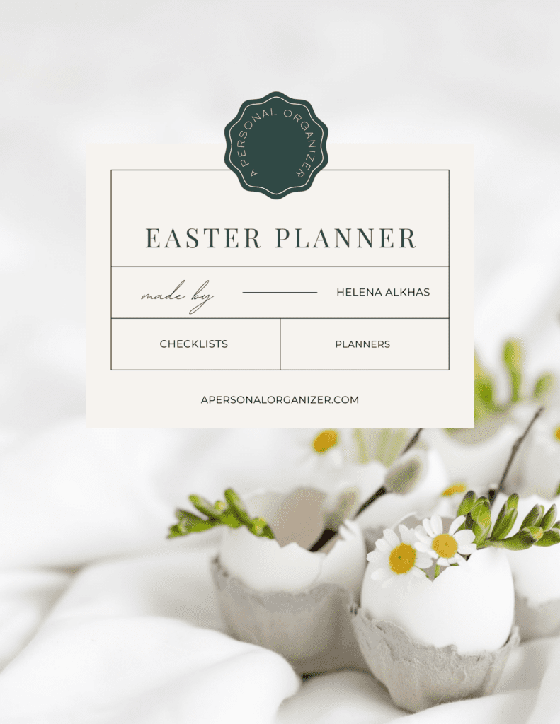 Easter Planner by A Personal Organizer